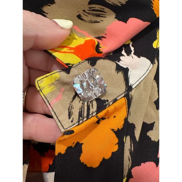 Maison Rabih Kayrouz Floral Multi Blouse Size 40(US 8) - Picture 6 of 6